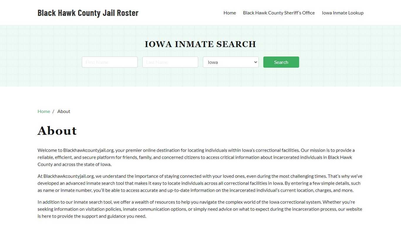 Iowa Inmate Search